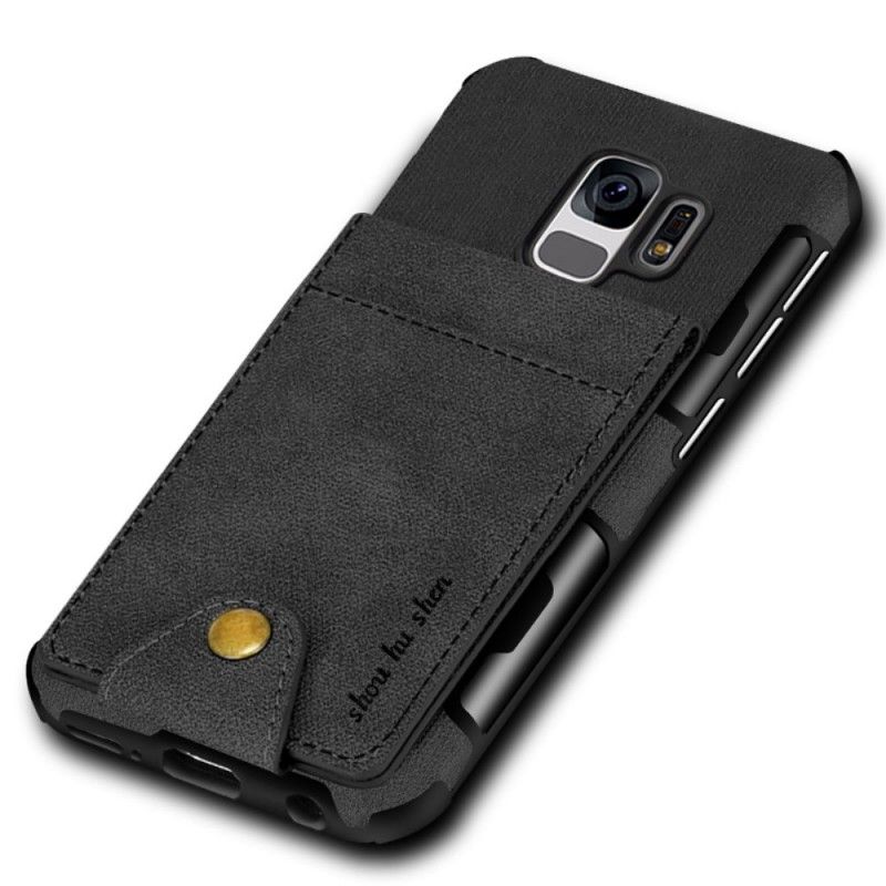 Cover Samsung Galaxy S9 Sort Foldekortholder Original