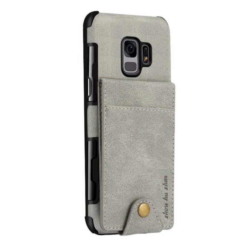 Cover Samsung Galaxy S9 Sort Foldekortholder Original