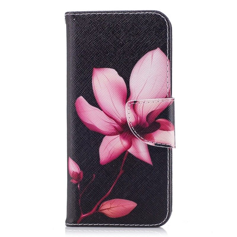 Flip Cover Læder for Samsung Galaxy S9 Lyserød Blomst