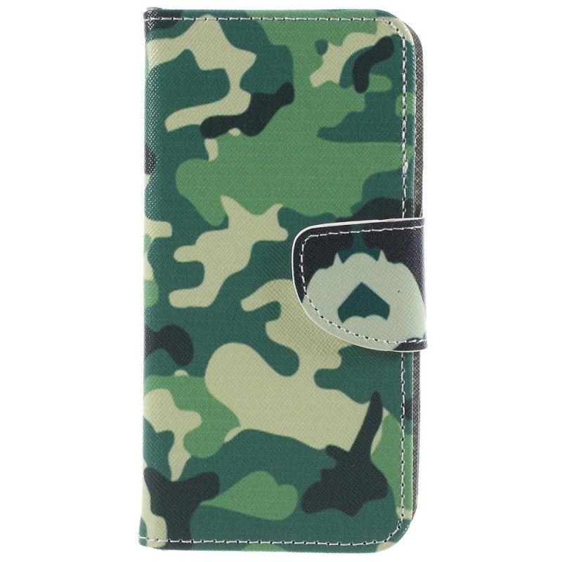 Flip Cover Læder for Samsung Galaxy S9 Militær Camouflage