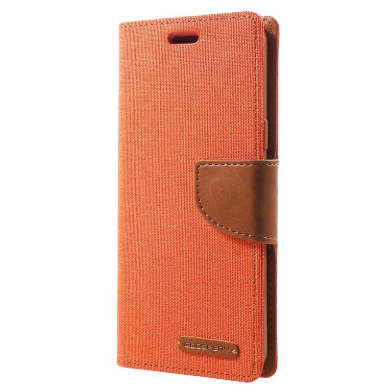 Flip Cover Læder for Samsung Galaxy S9 Orange Tofarvet Kviksølvstof