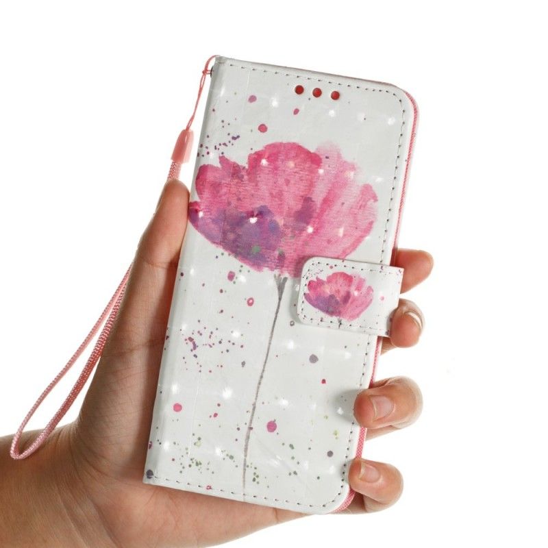 Flip Cover Læder Samsung Galaxy S9 Akvarelvalmue