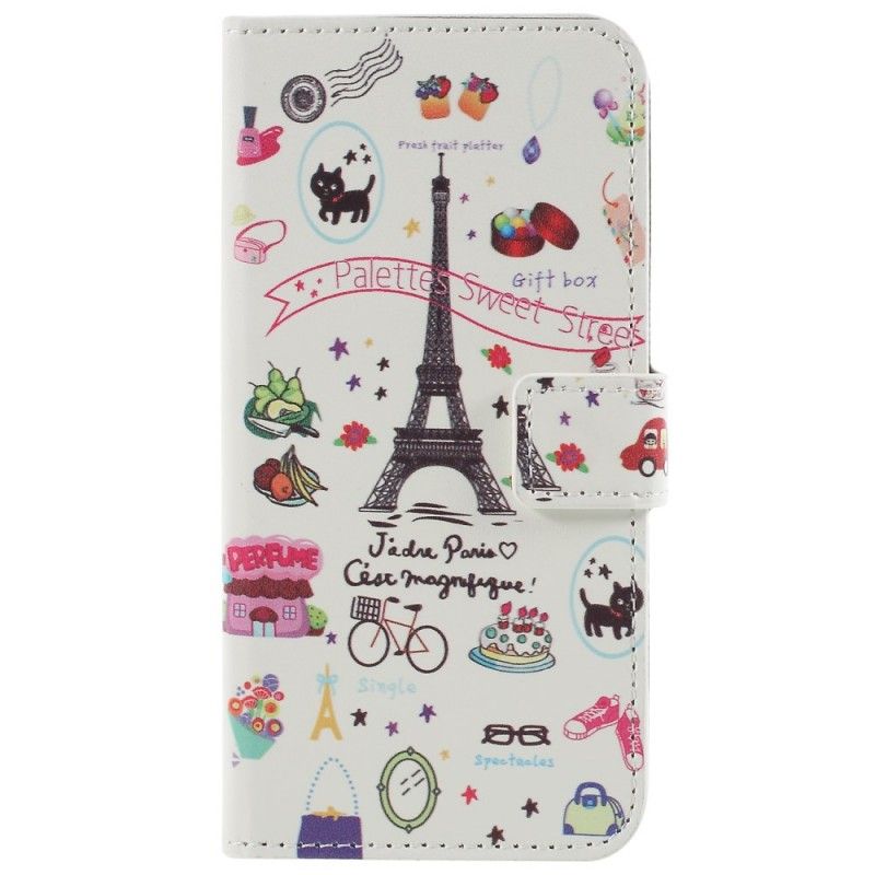 Flip Cover Læder Samsung Galaxy S9 Jeg Elsker Paris Original