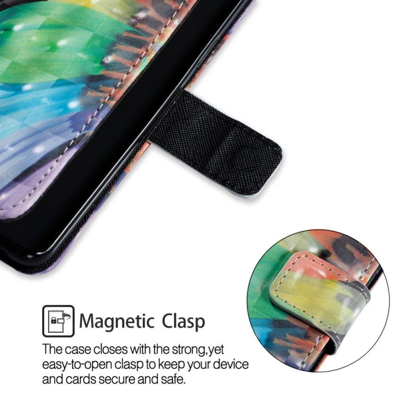 Flip Cover Læder Samsung Galaxy S9 Malet Blomst