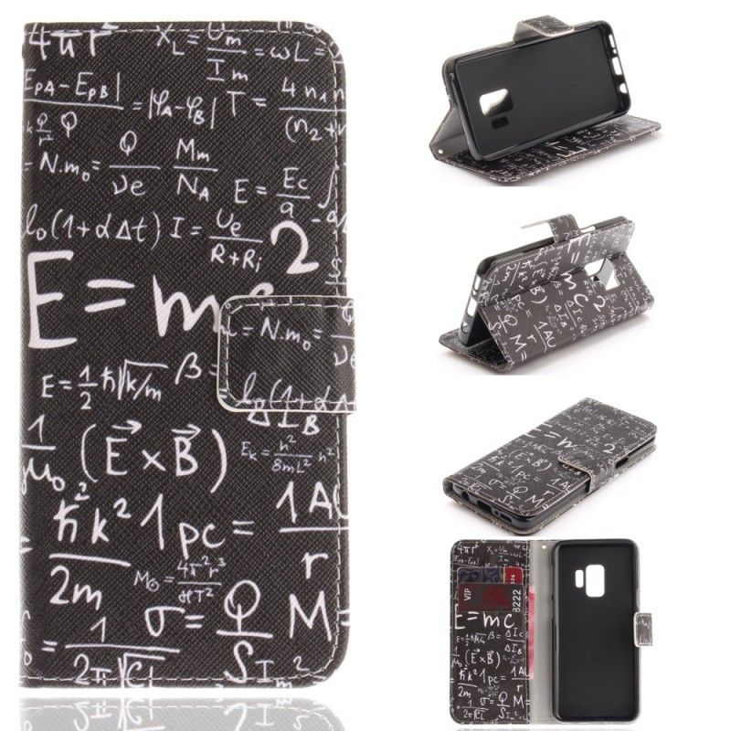 Flip Cover Læder Samsung Galaxy S9 Matematiske Beregninger