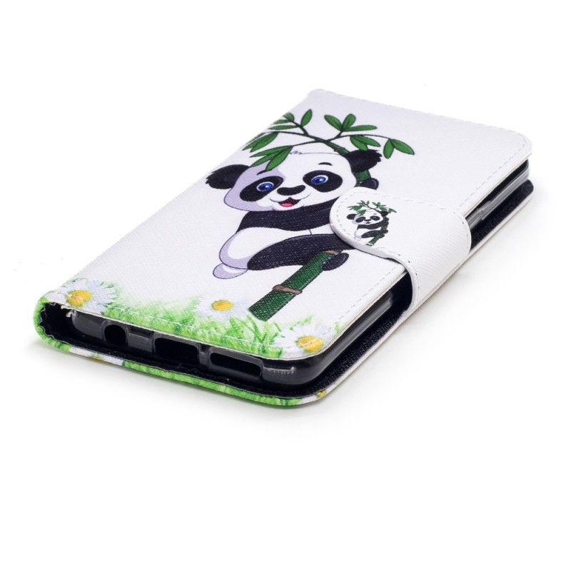 Flip Cover Læder Samsung Galaxy S9 Panda På Bambus Original