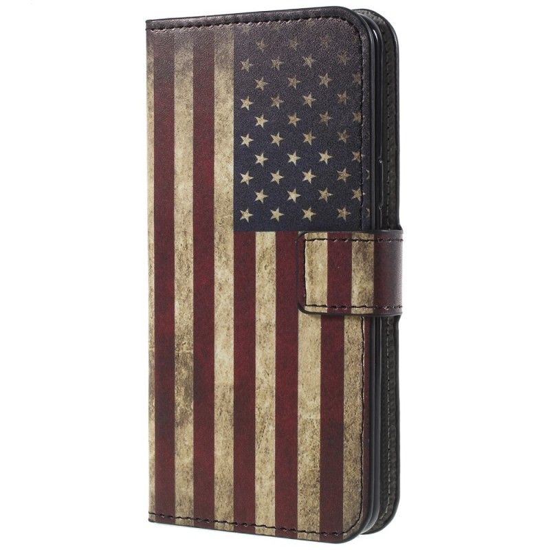 Flip Cover Læder Samsung Galaxy S9 Usa Flag