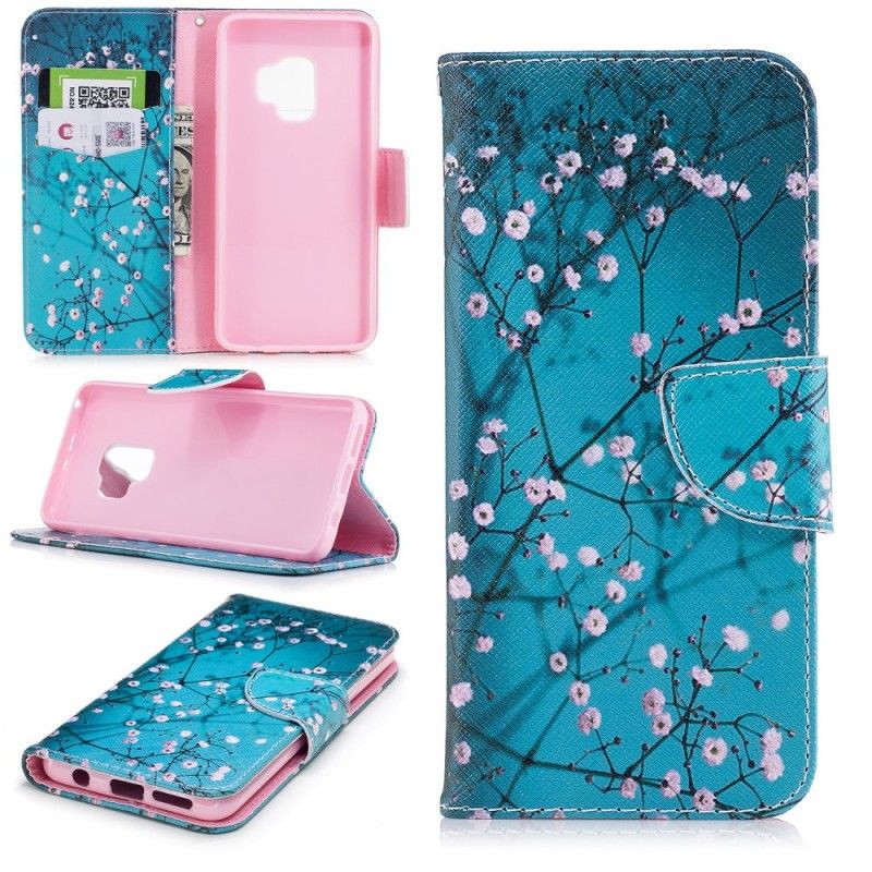 Flip Cover Samsung Galaxy S9 Mobilcover Blomstrende Træ