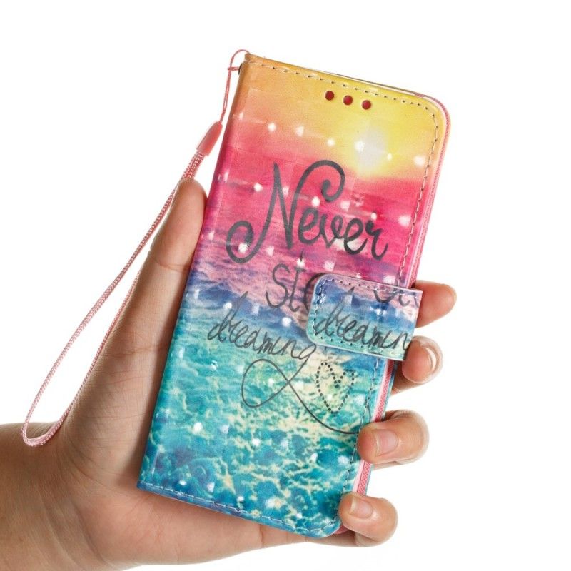 Flip Cover Samsung Galaxy S9 Mobilcover Stop Aldrig Med At Drømme 3D