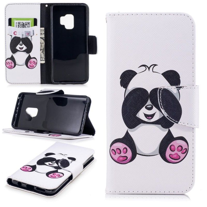 Flip Cover Samsung Galaxy S9 Sjov Panda