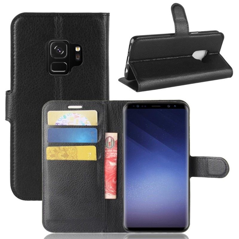 Flip Cover Samsung Galaxy S9 Sort Klassisk