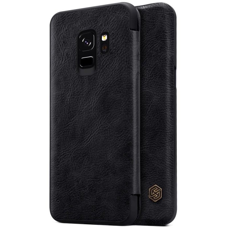 Læder Cover for Samsung Galaxy S9 Brun Nillkin Qin-Serie