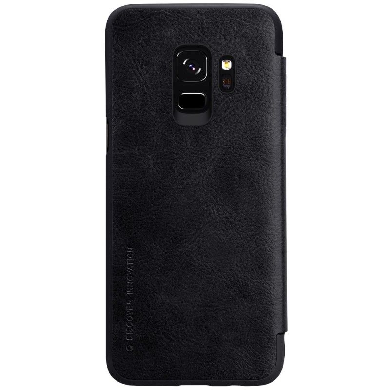 Læder Cover for Samsung Galaxy S9 Brun Nillkin Qin-Serie