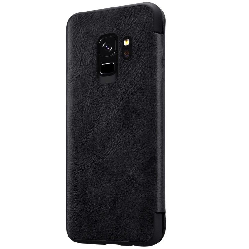 Læder Cover for Samsung Galaxy S9 Brun Nillkin Qin-Serie