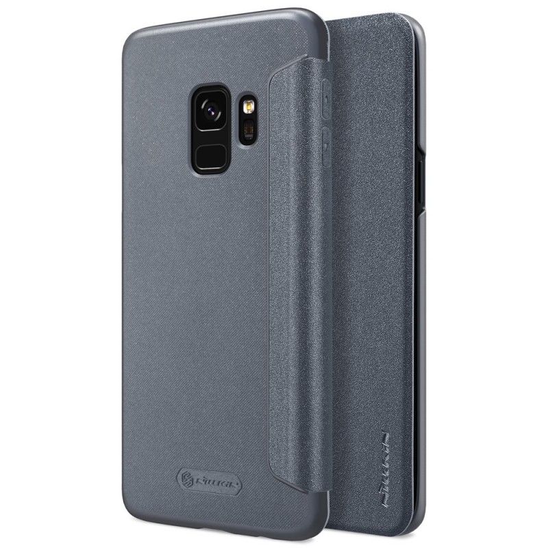 Læder Cover Samsung Galaxy S9 Lyserød Nillkin Beskyttelse