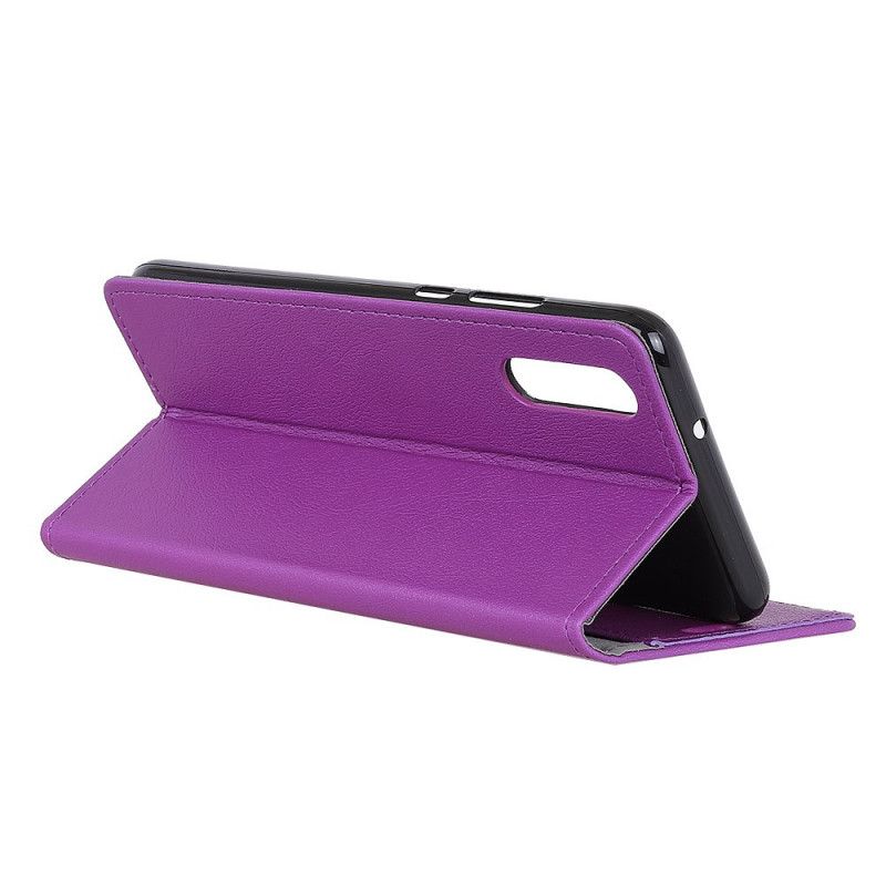 Flip Cover Læder for Oppo Find X2 Pro Lilla Klassiske Farver