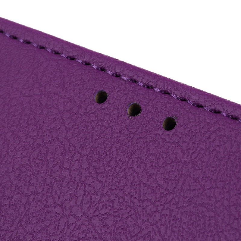 Flip Cover Læder for Oppo Find X2 Pro Lilla Klassiske Farver