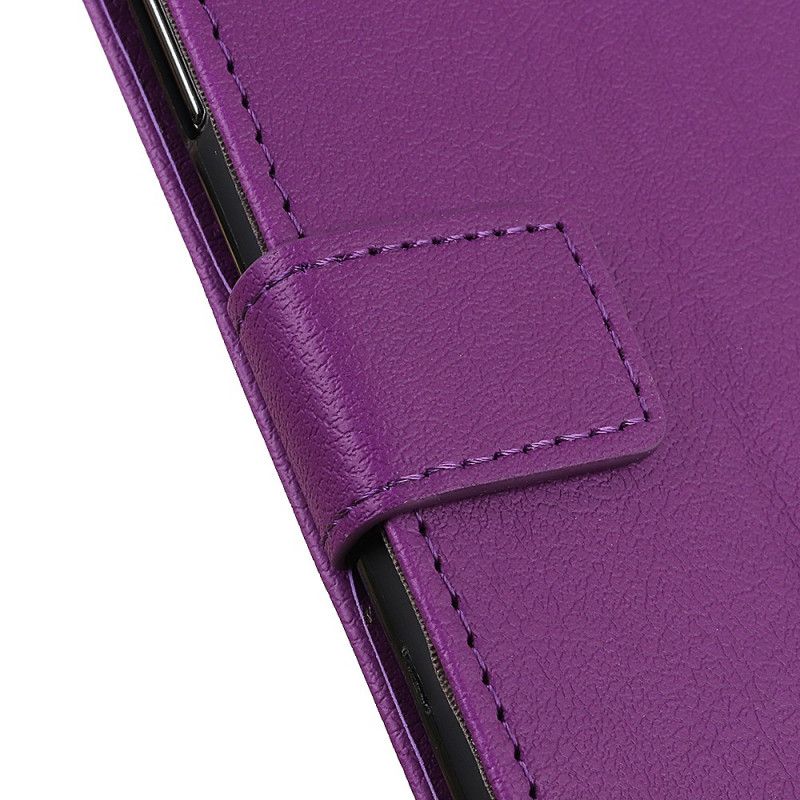 Flip Cover Læder for Oppo Find X2 Pro Lilla Klassiske Farver