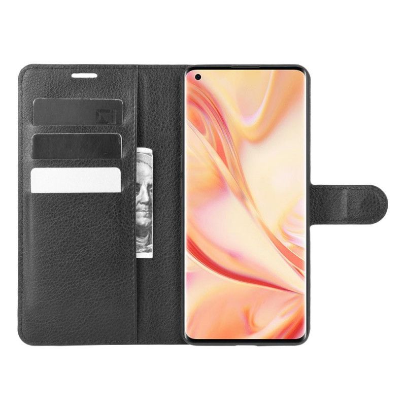 Flip Cover Læder for Oppo Find X2 Pro Sort Klassisk