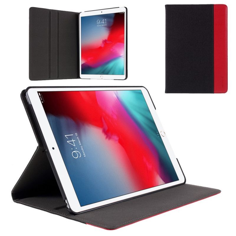 Case Etui iPad 10.2" (2019) (2020) Sort Muturalt Stof Og Imiteret Læder