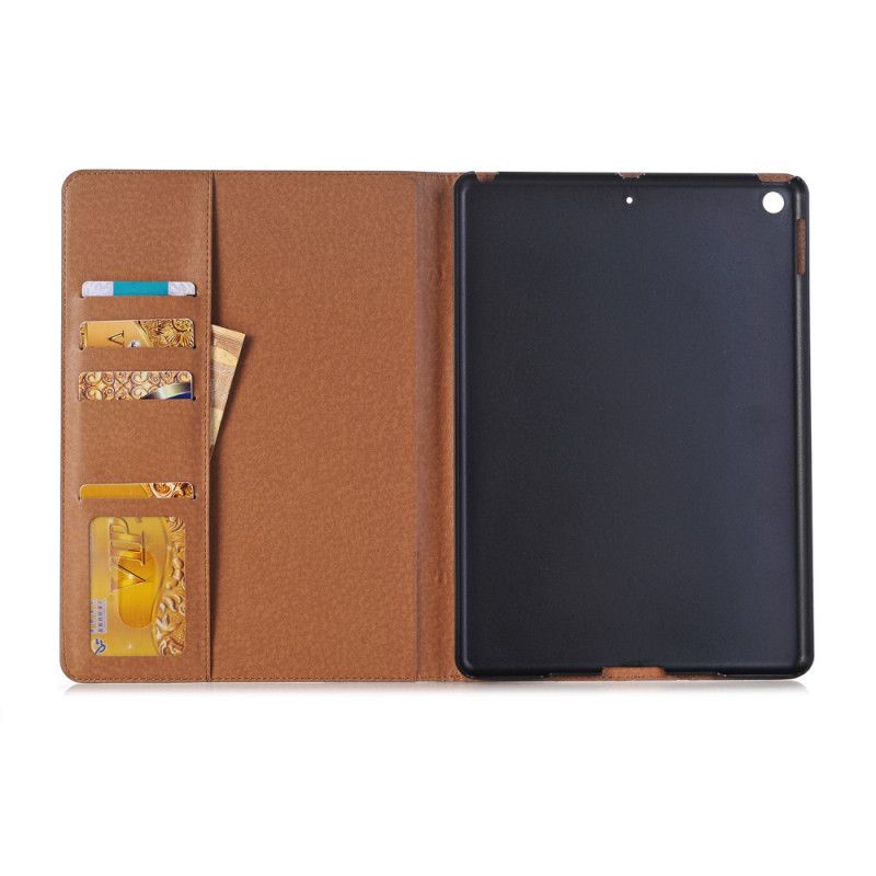 Case Etui iPad 10.2" (2019) (2020) Sort Retro Lædereffekt Med Nitter