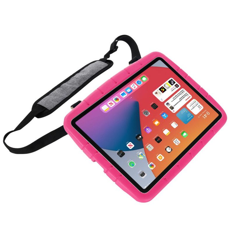 Cover iPad 10.2" (2019) (2020) Magenta Eva Skum Med Skulderrem