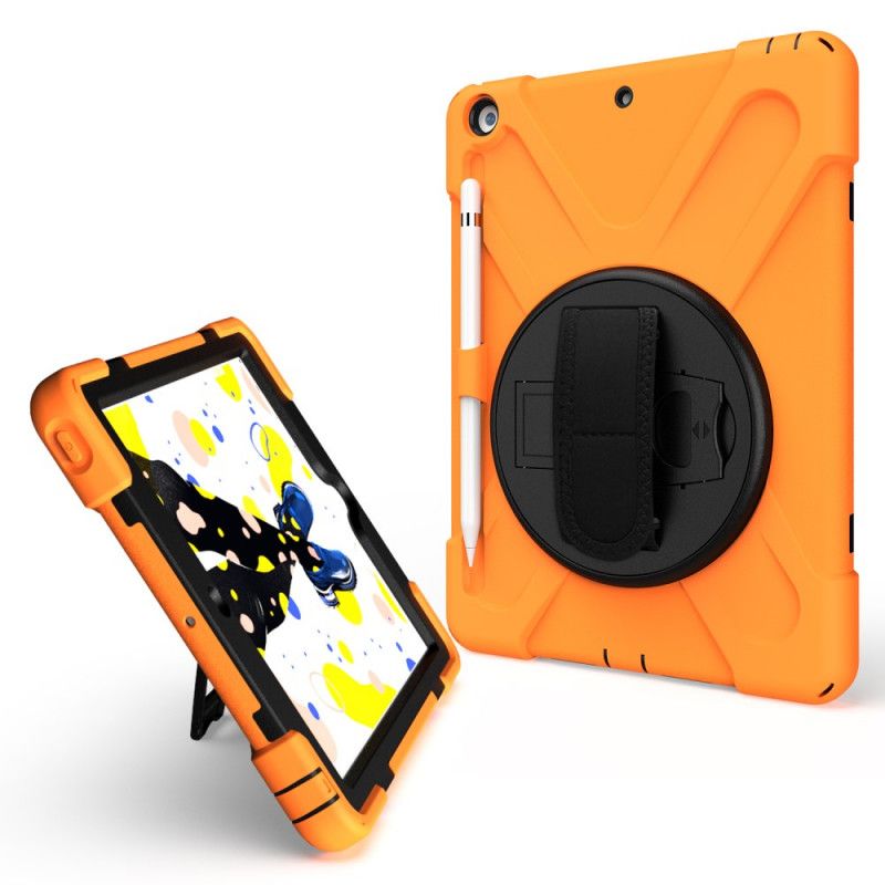 Cover iPad 10.2" (2019) (2020) Sort Mobilcover Børnefri Støtte Og Rem