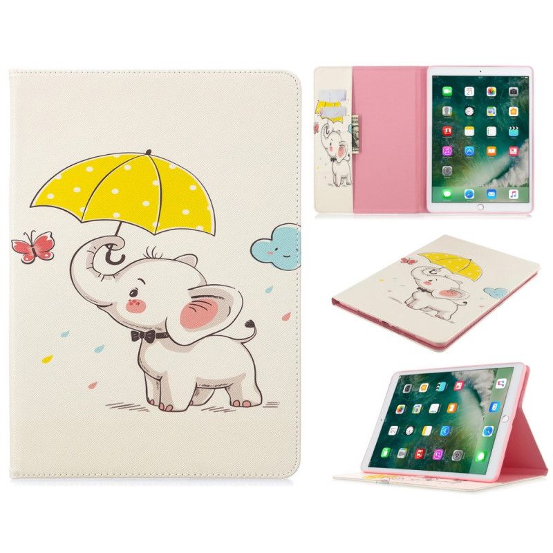 Etui for iPad 10.2" (2019) (2020) Elefant I Regnen