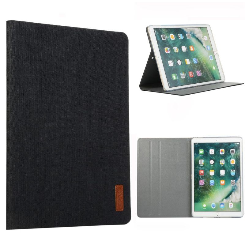 Etui for iPad 10.2" (2019) (2020) Sort Stofeffekt