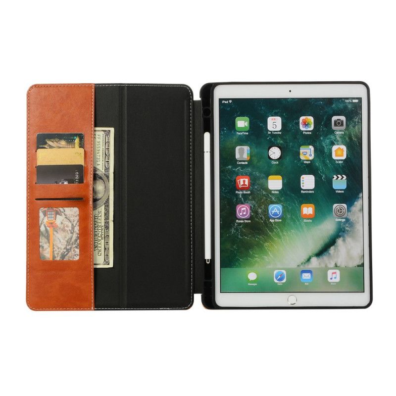 Etui iPad 10.2" (2019) (2020) Sort Luksus Læder Effekt