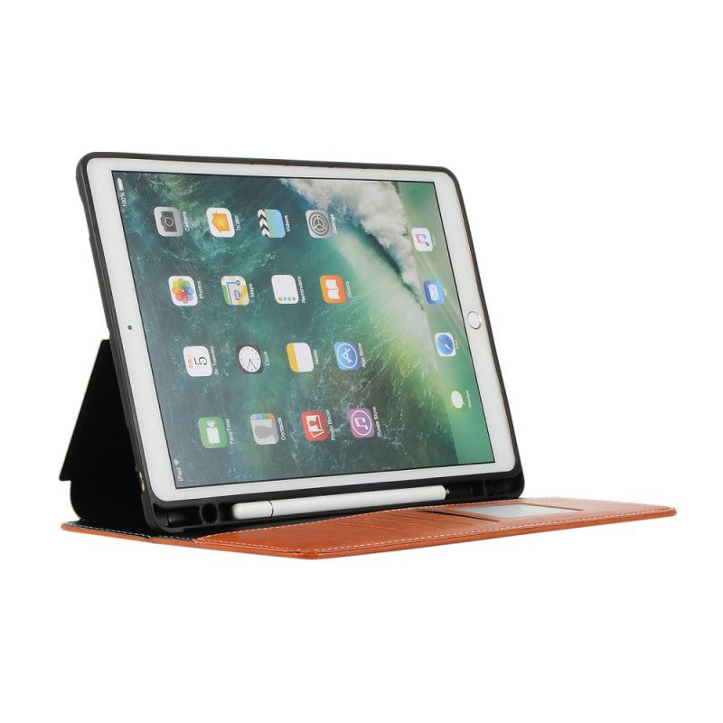 Etui iPad 10.2" (2019) (2020) Sort Luksus Læder Effekt