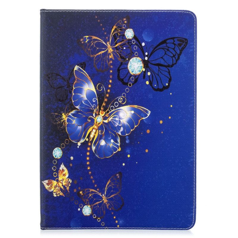 Etui iPad 10.2" (2019) (2020) Sort Smukke Sommerfugle