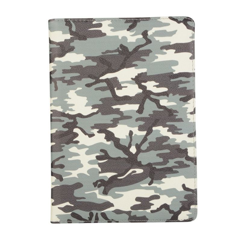 Flip Cover iPad 10.2" (2019) (2020) Grøn Mobilcover 360 ° Drejelig Camouflage