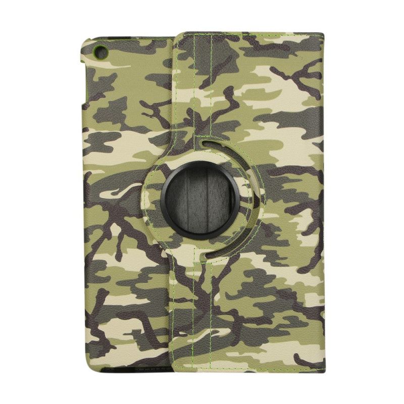 Flip Cover iPad 10.2" (2019) (2020) Grøn Mobilcover 360 ° Drejelig Camouflage