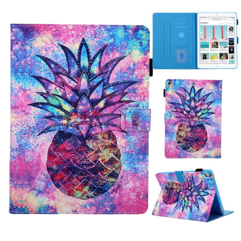 Flip Cover iPad 10.2" (2019) (2020) Mobilcover Funky Ananas