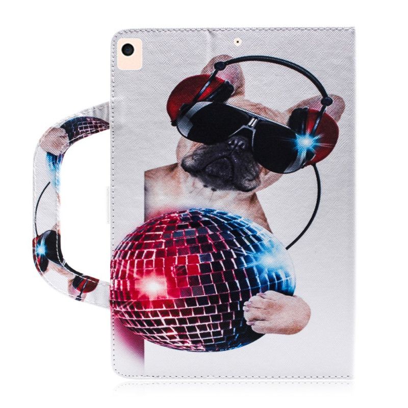 Flip Cover iPad 10.2" (2019) (2020) Mobilcover Funky Hund Med Håndtag