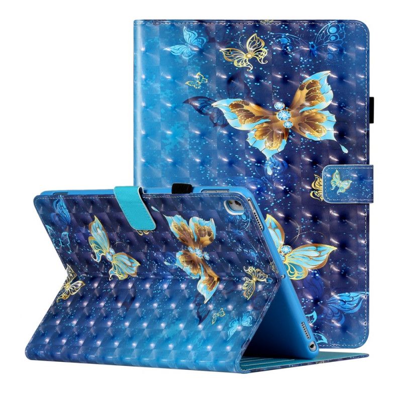 Flip Cover iPad 10.2" (2019) (2020) Mobilcover Lette Plet Sommerfugle