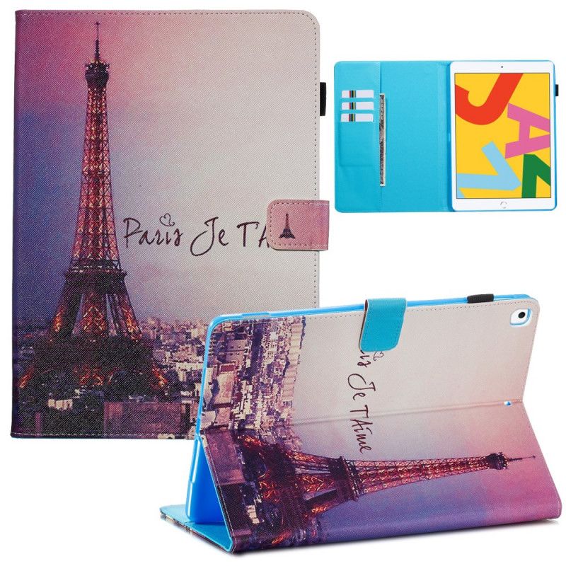 Flip Cover iPad 10.2" (2019) (2020) Mobilcover Paris. Jeg Elsker Dig