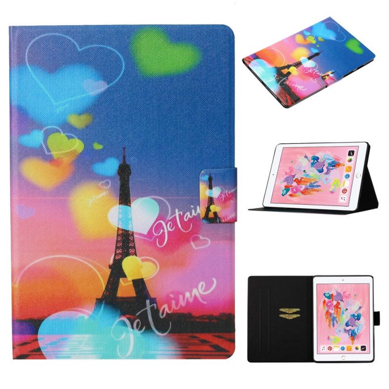 Flip Cover iPad 10.2" (2019) (2020) Mobilcover Paris. Jeg Elsker Dig