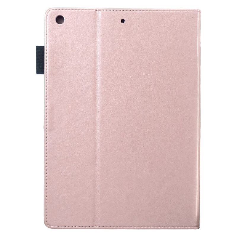 Flip Cover iPad 10.2" (2019) (2020) Rød Mobilcover Ædru Sommerfugle Lædereffekt