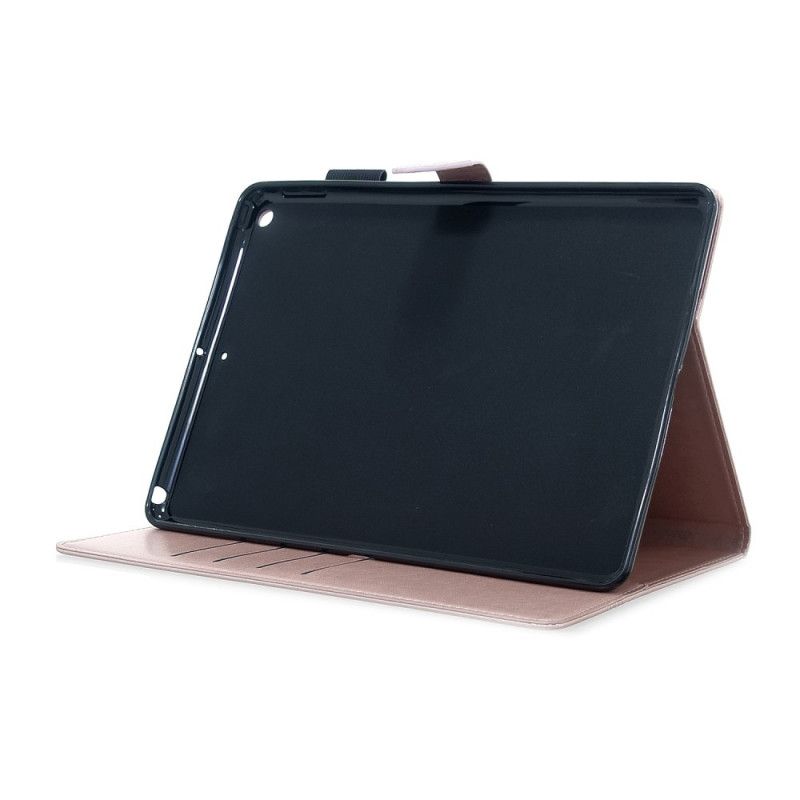 Flip Cover iPad 10.2" (2019) (2020) Rød Mobilcover Ædru Sommerfugle Lædereffekt