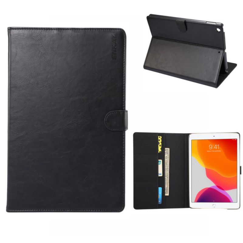 Flip Cover iPad 10.2" (2019) (2020) Sort Enkay Imiteret Læder