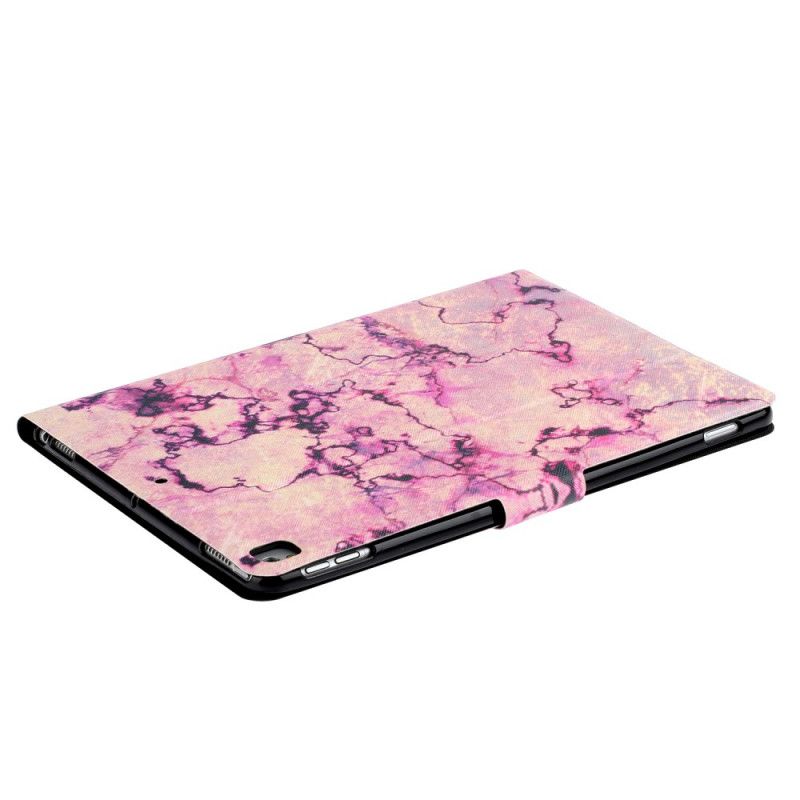 Flip Cover iPad 10.2" (2019) (2020) Sort Mobilcover Marmorstil