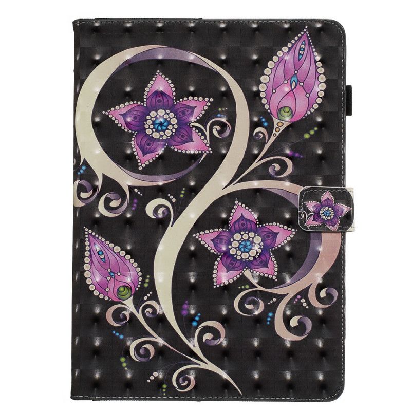 Flip Cover Læder for iPad 10.2" (2019) (2020) Blomster