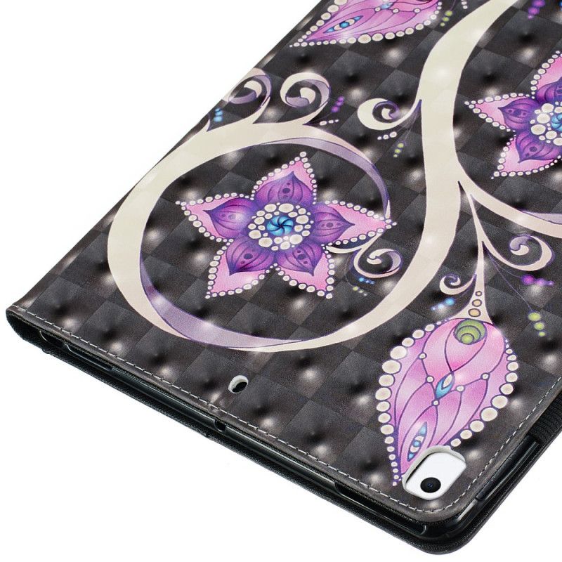 Flip Cover Læder for iPad 10.2" (2019) (2020) Blomster