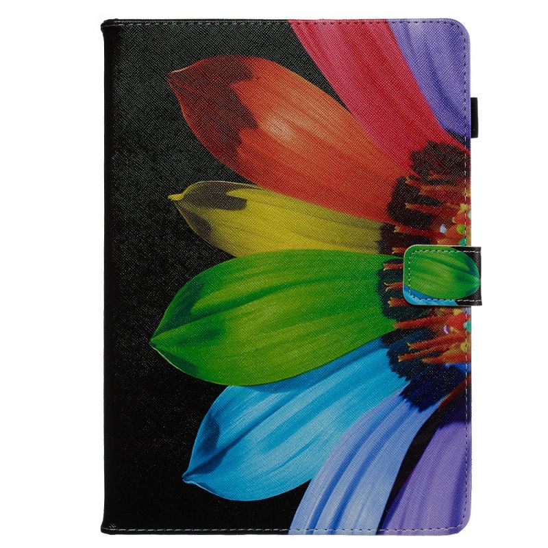 Flip Cover Læder for iPad 10.2" (2019) (2020) Blomsterfarve