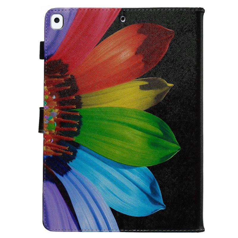 Flip Cover Læder for iPad 10.2" (2019) (2020) Blomsterfarve