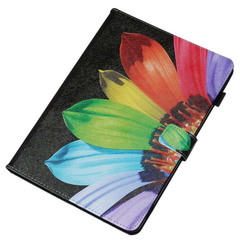 Flip Cover Læder for iPad 10.2" (2019) (2020) Blomsterfarve