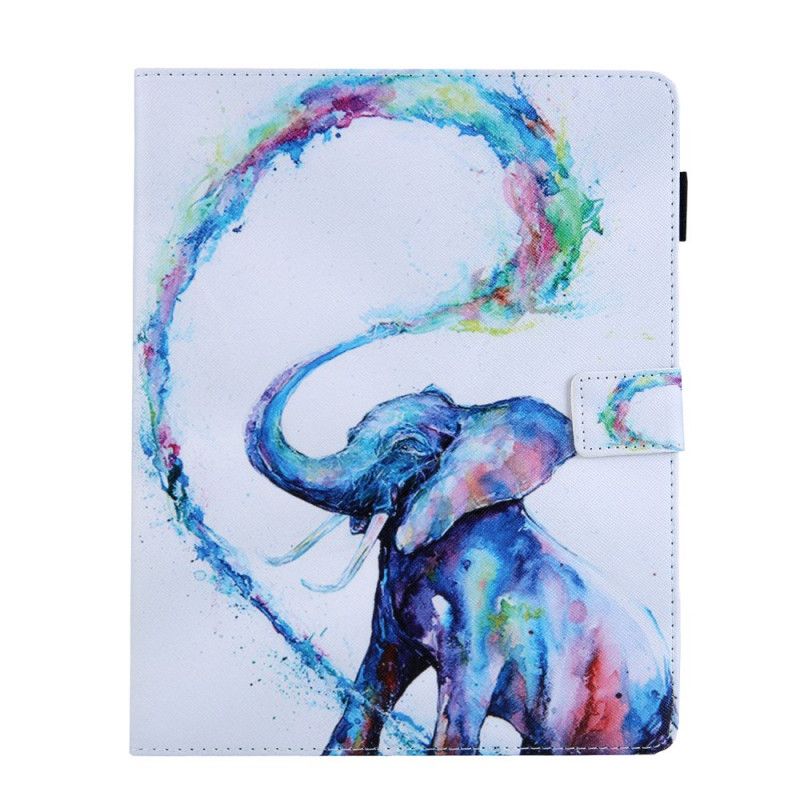 Flip Cover Læder for iPad 10.2" (2019) (2020) Elefant Art