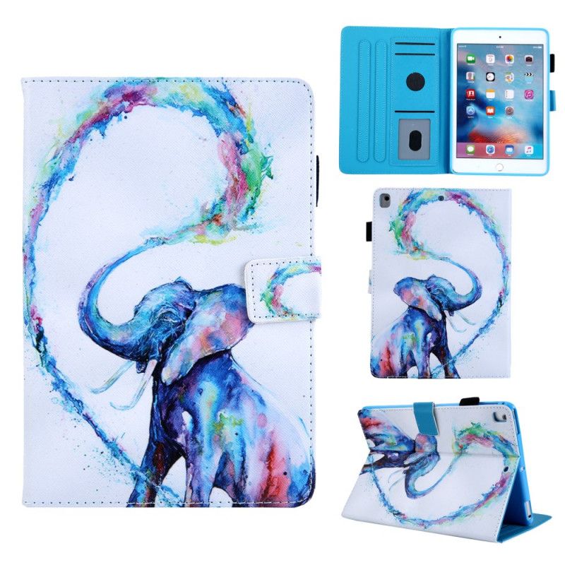 Flip Cover Læder for iPad 10.2" (2019) (2020) Elefant Art